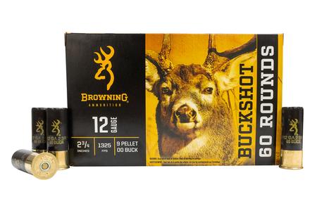 12 GA 2-3/4 IN 00 BUCK 60 RD VALUE PACK