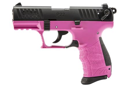 P22Q 22LR RIMFIRE PISTOL WITH HOT PINK FRAME