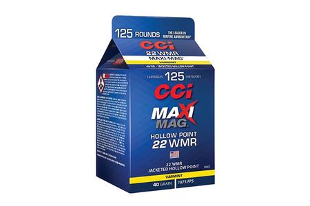 22 WMR 40 GR MAXI-MAG JHP 125/BOX