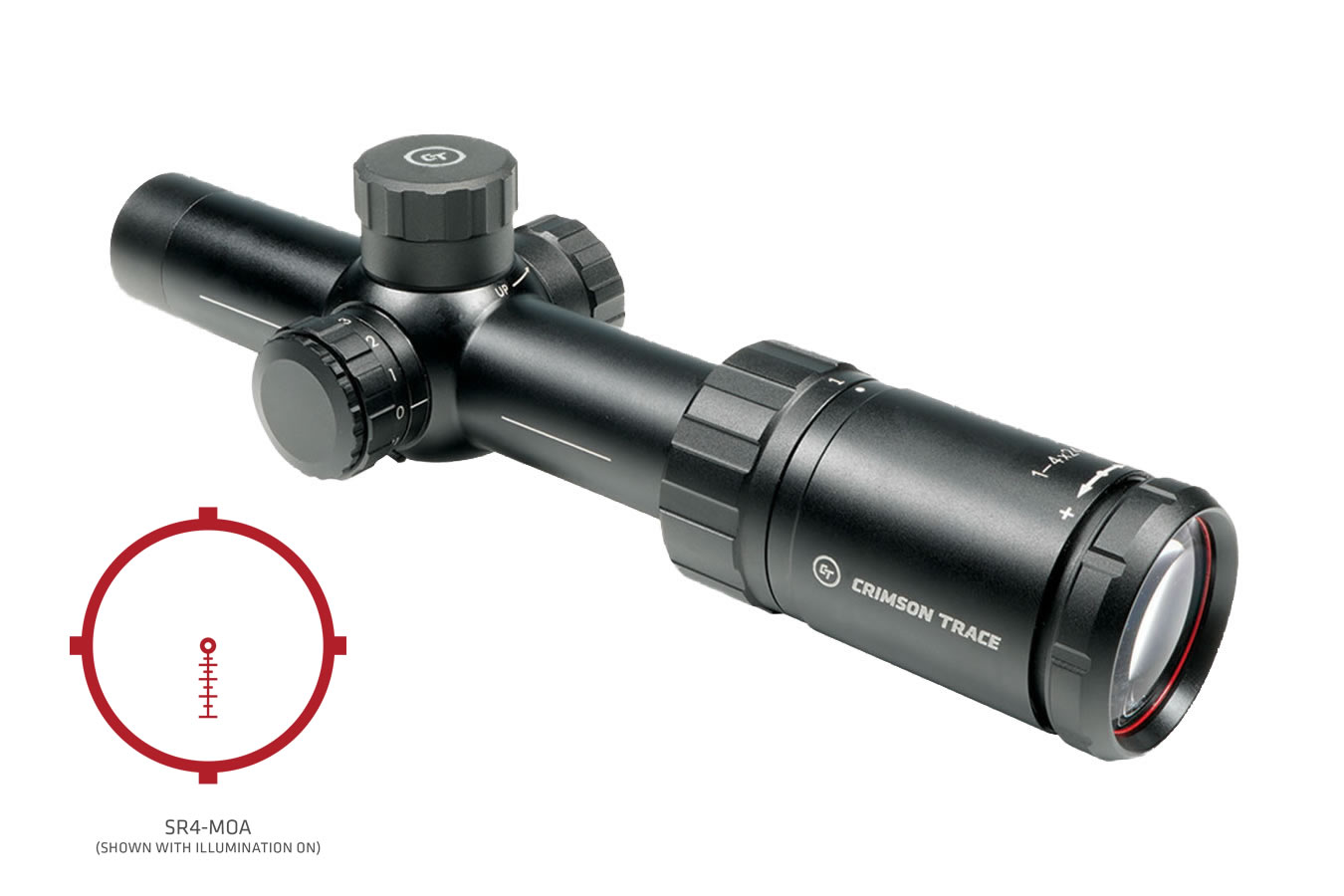 Crimson Trace 2-Series 1-4x24mm Tactical Riflescope with SR4-MOA Reticle