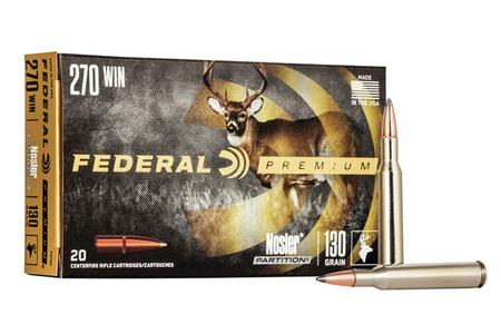 270 WIN 130 GR NOSLER PARTITION  