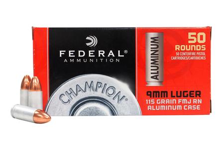 9MM 115 GR FMJ ALUMINUM CHAMPION