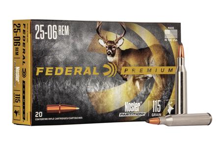 25-06 REM 115 GR NOSLER PARTITION