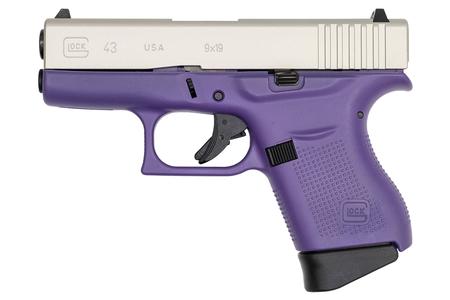 G43 9MM PURPLE FRAME SILVER SLIDE