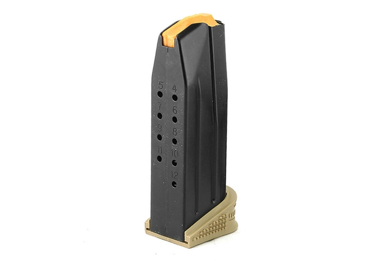 FN FN509 Compact 9mm 12-Round Factory Magazine with FDE Floor Plate