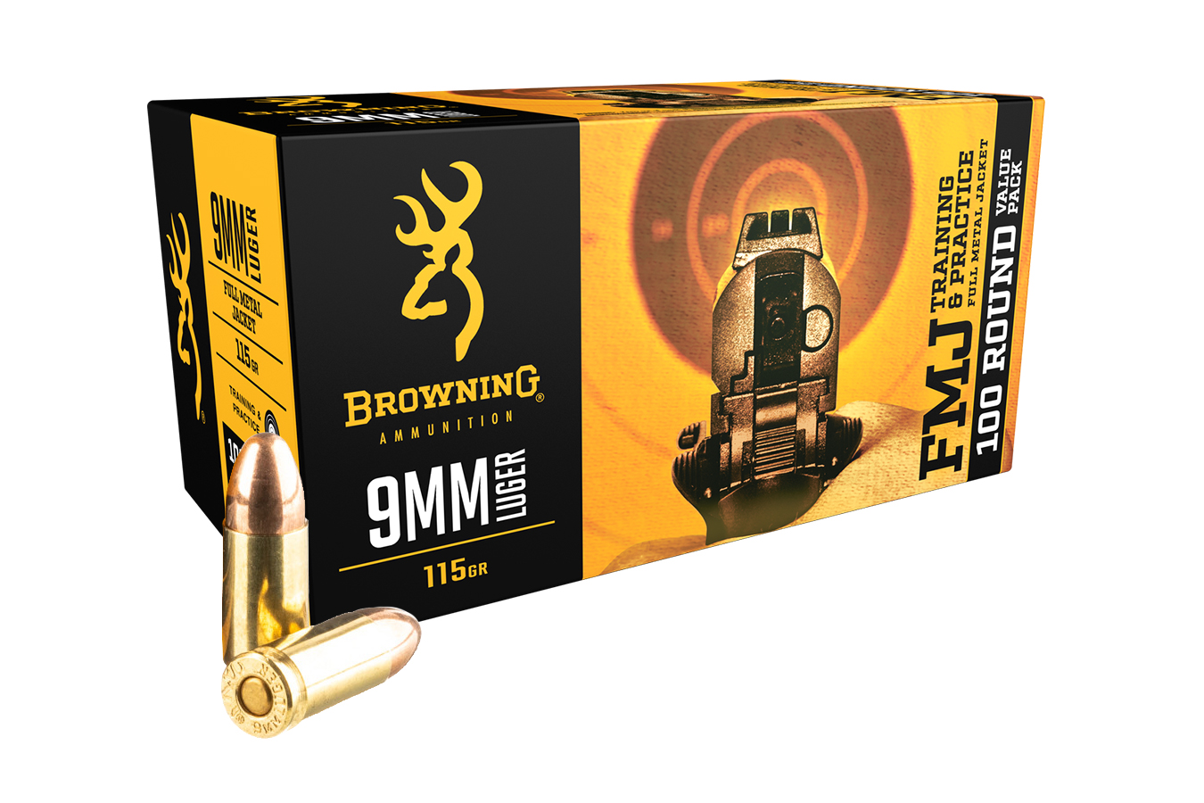 Browning 9mm 115 gr FMJ 100/Box