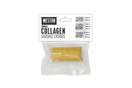 EDIBLE COLLAGEN SAUSAGE CASINGS, 38MM