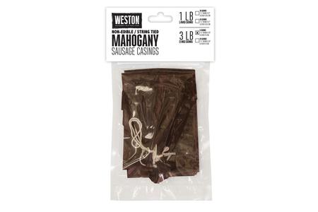 NON-EDIBLE 3LB MAHOGANY CASINGS, 5 COUNT