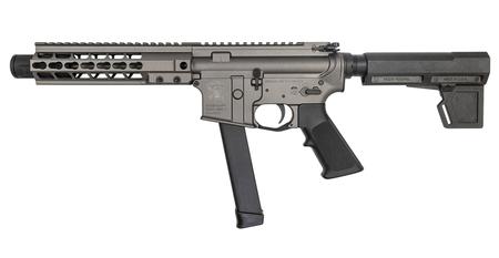 BM-9 FORGED AR PISTOL 9MM 9 IN BARREL TUNGSTEN GREY PISTOL BRACE