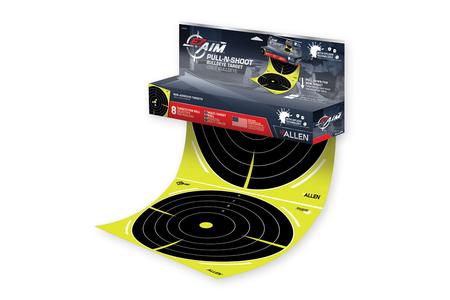 EZ AIM PULL-N-SHOOT SPLASH 12IN X 12IN BULLSEYE TARGET ROLL, 8-PIECE