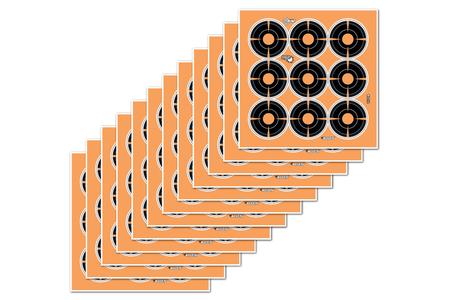 EZ AIM ADHESIVE SPLASH 2X2 BULLSEYE, 12-PACK