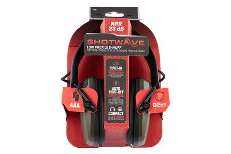 SHOTWAVE LOW PROFILE E-MUFF EAR PROTECTION