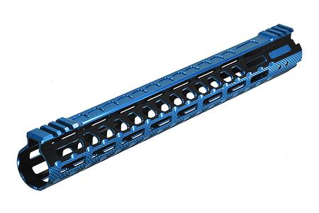 UTG PRO M-LOK AR15 15 INCH, ULTRA SLIM RAIL, BLACK/BLUE