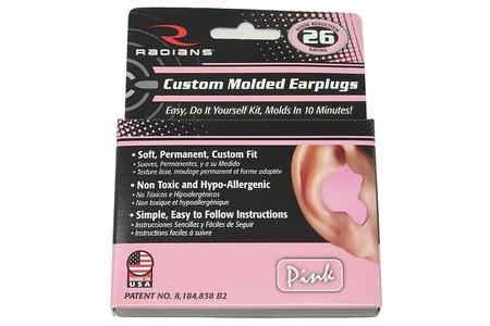 CUSTOM MOLDED EARPLUGS, PINK