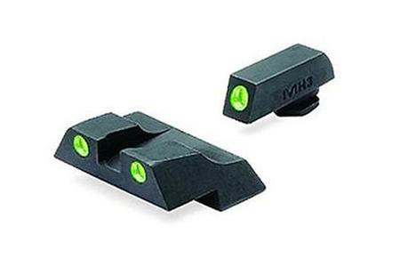 TRU-DOT GLOCK GREEN NIGHT SIGHTS FOR G26 & G27