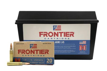 5.56, 75 GRAIN, BTHP FRONTIER, 420 RD CASE