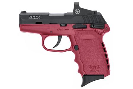 CPX1 9MM CRIMSON RED FRAME BLK SLIDE RED DOT