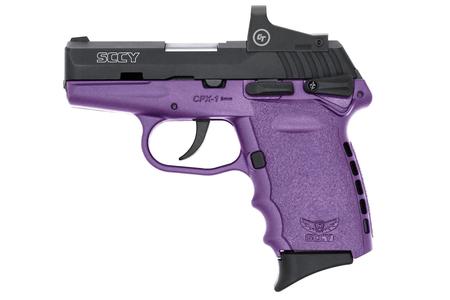 CPX1 9MM PURPLE FRAME BLACK SLIDE RED DOT 