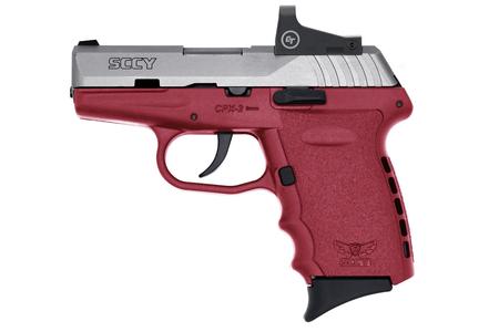 CPX2 9MM CRIMSON RED FRAME SILVER SLIDE RED DOT