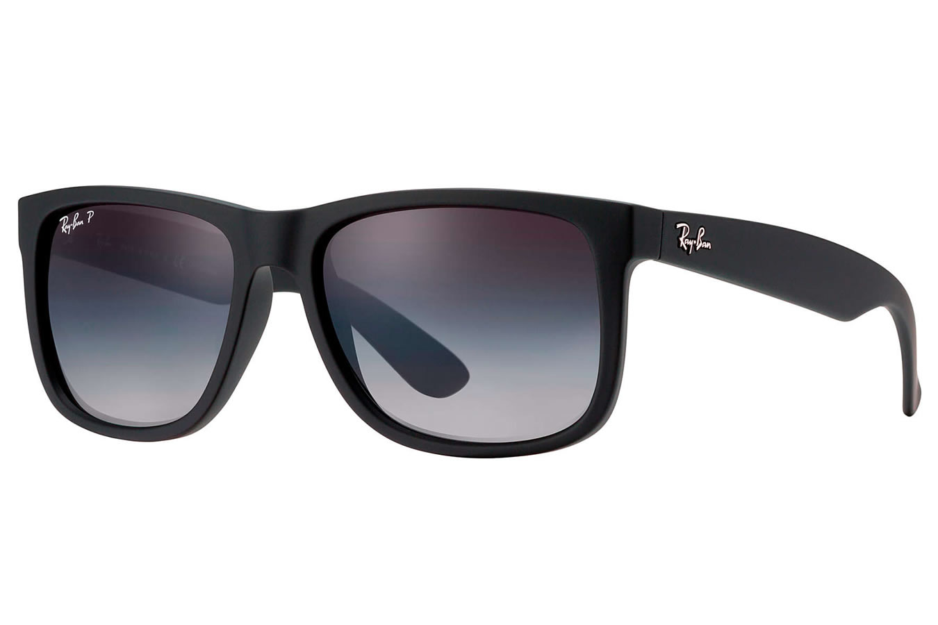 Ray-Ban Justin Classic - Black Rubber with Polar Grey Gradient Nylon