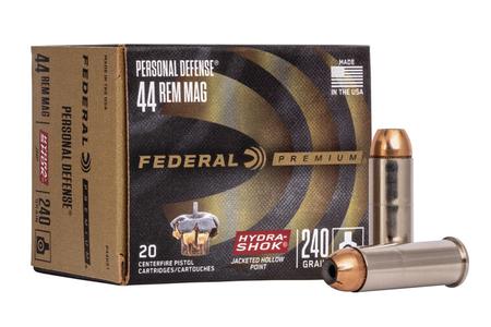 44 MAG 240 GR HYDRA-SHOK JHP PERSONAL DEFENSE