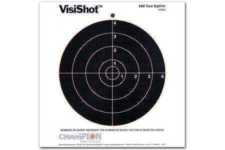 VISISHOT INTERACTIVE 8 INCH BULLSEYE PAPER TARGET