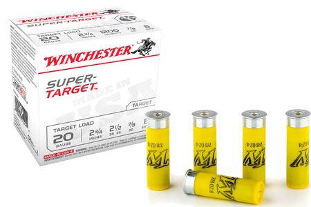 20 GA 2-3/4 INCH 7/8 OZ SUPER TARGET 25/BOX