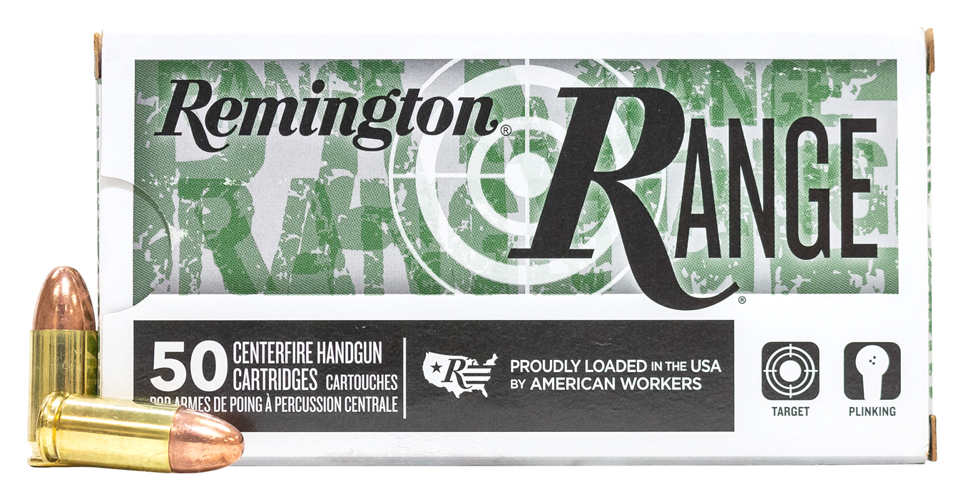 Remington 9mm 115 gr FMJ Range Ammo 50/Box