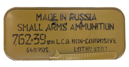 TULA 7.62X39 122GR FMJ TIN CAN 640RDS