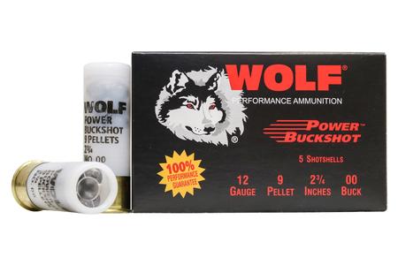 WOLF 12GA 00 BUCKSHOT 9 PELLET