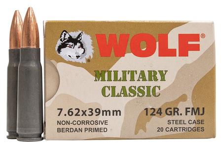 7.62X39MM 124GR FMJ MILITARY CLASSIC