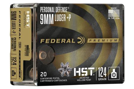 9MM+P 124 GR JHP HST PERSONAL DEFENSE 20/BOX