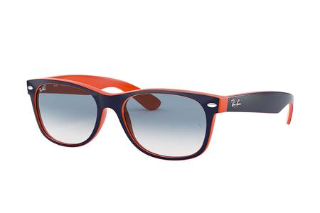 WAYFARER BICOLOR WITH MIX BLUE/ORANGE FRAMES AND BLUE GRADIENT LENSES