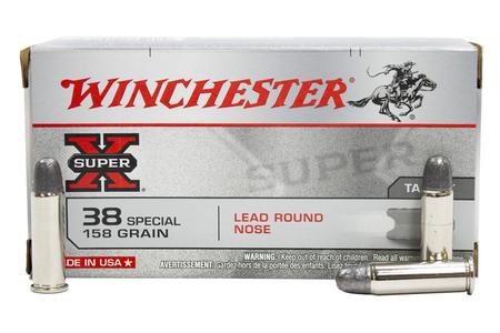 38 SPECIAL 158 GR LRN SUPER-X TARGET 50/BOX