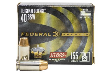 40 SW 155 GR HYDRA-SHOK JHP PERSONAL DEFENSE