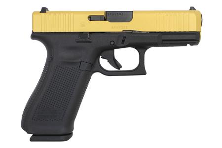 45 9MM PISTOL WITH CERAKOTE GOLD SLIDE