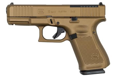 19 GEN5 9MM BURNT BRONZE 15RD MOS