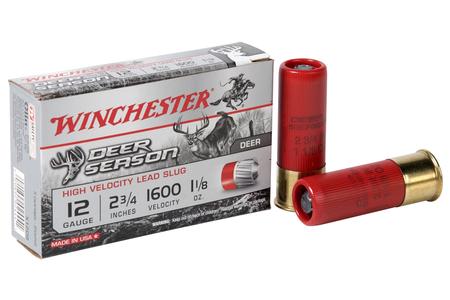 12 GAUGE  2-3/4 IN RIFLE SLUG DEER SEASON 5/BOX