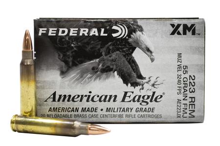 223 REM 55 GR FMJ BT AMERICAN EAGLE 20/BOX