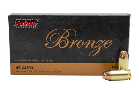 45 AUTO 230 GR FMJ BRONZE 50/BOX