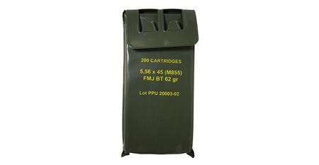 5.56X45MM NATO 62 GR FMJBT MIL-SPEC 200/PACK