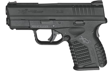 XDS 3.3 SINGLE STACK 45ACP BLACK 