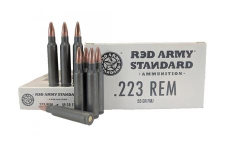 223 REM 55 GR FMJ STEEL CASE 20/BOX