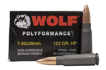 7.62X39 123 GR HP STEEL CASE POLYFORMANCE