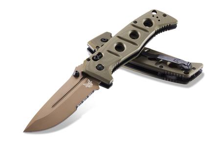 ADAMAS TACTICAL SERRATED FOLDING KNIFE (FLAT EARTH)