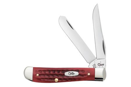 POCKET WORN OLD RED BONE CORN COB JIG (MINI TRAPPER KNIFE)