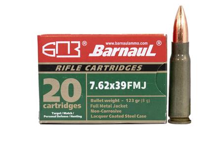 7.62X39 123 GR FMJ 20/BOX