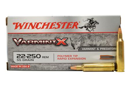 22-250 REM 55 GR POLYMER TIP VARMINT X