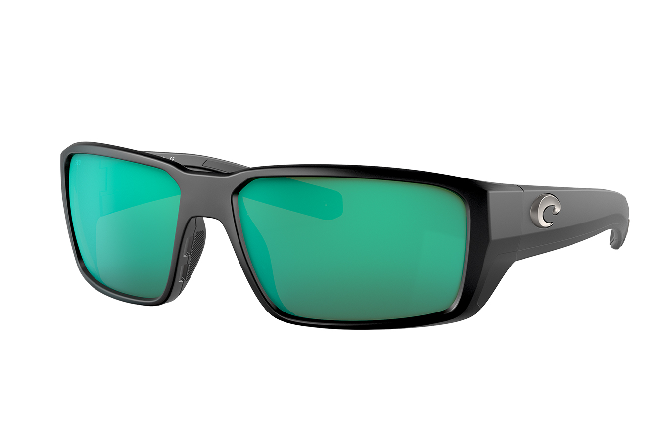 Costa Del Mar Fantail Pro with Black Frame and Green Mirror Lenses