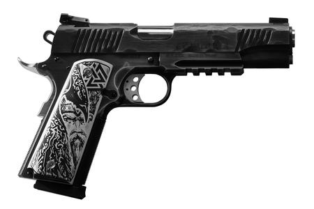 1911 45 ACP CUSTOM ENGRAVED VIKING 5` BBL 